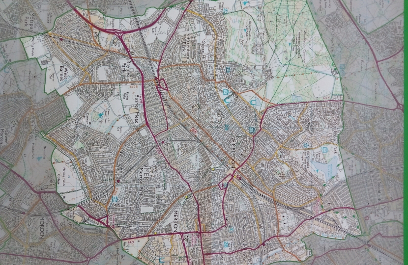 The current Wimbledon constituency 