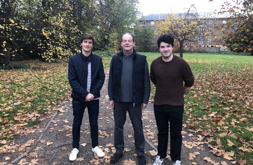 Stephen Hammond MP with Calum McGrath and Guy Lockwood