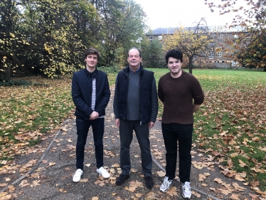 Stephen Hammond MP with Calum McGrath and Guy Lockwood